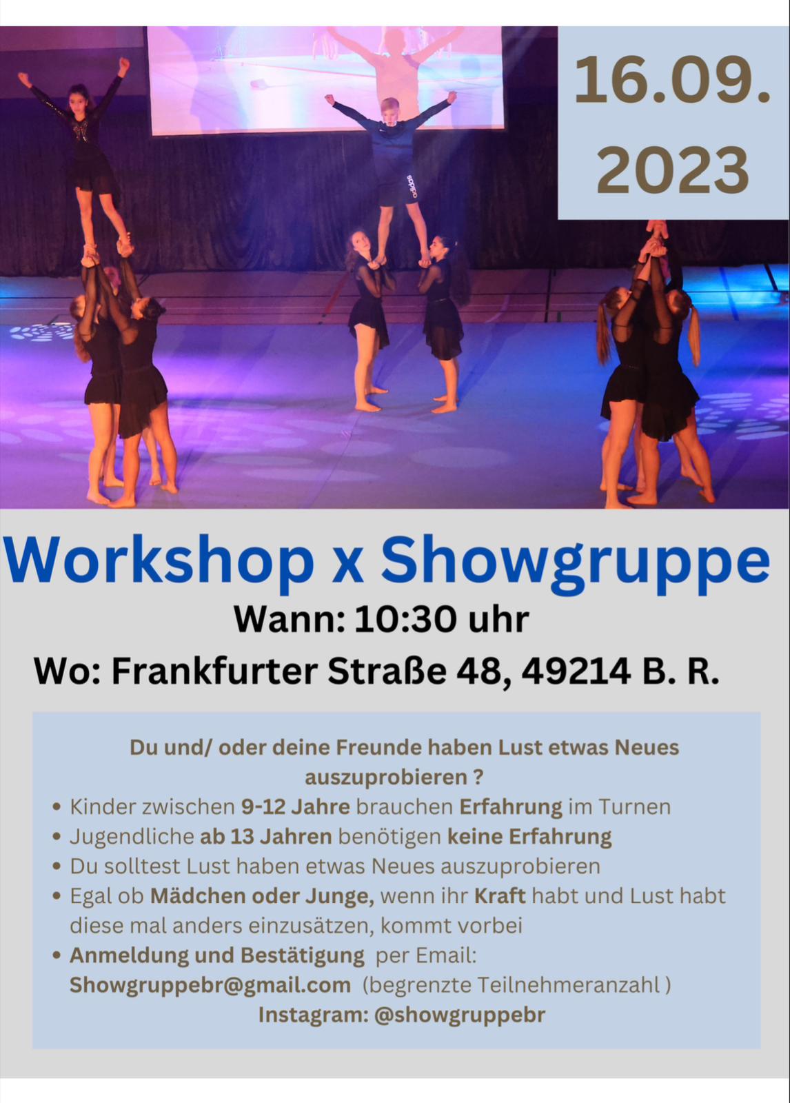 Workshop x Showgruppe